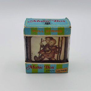 Chadwick & Miller 1973 Vintage Pull String Music Box - Plays "Love Story" Song